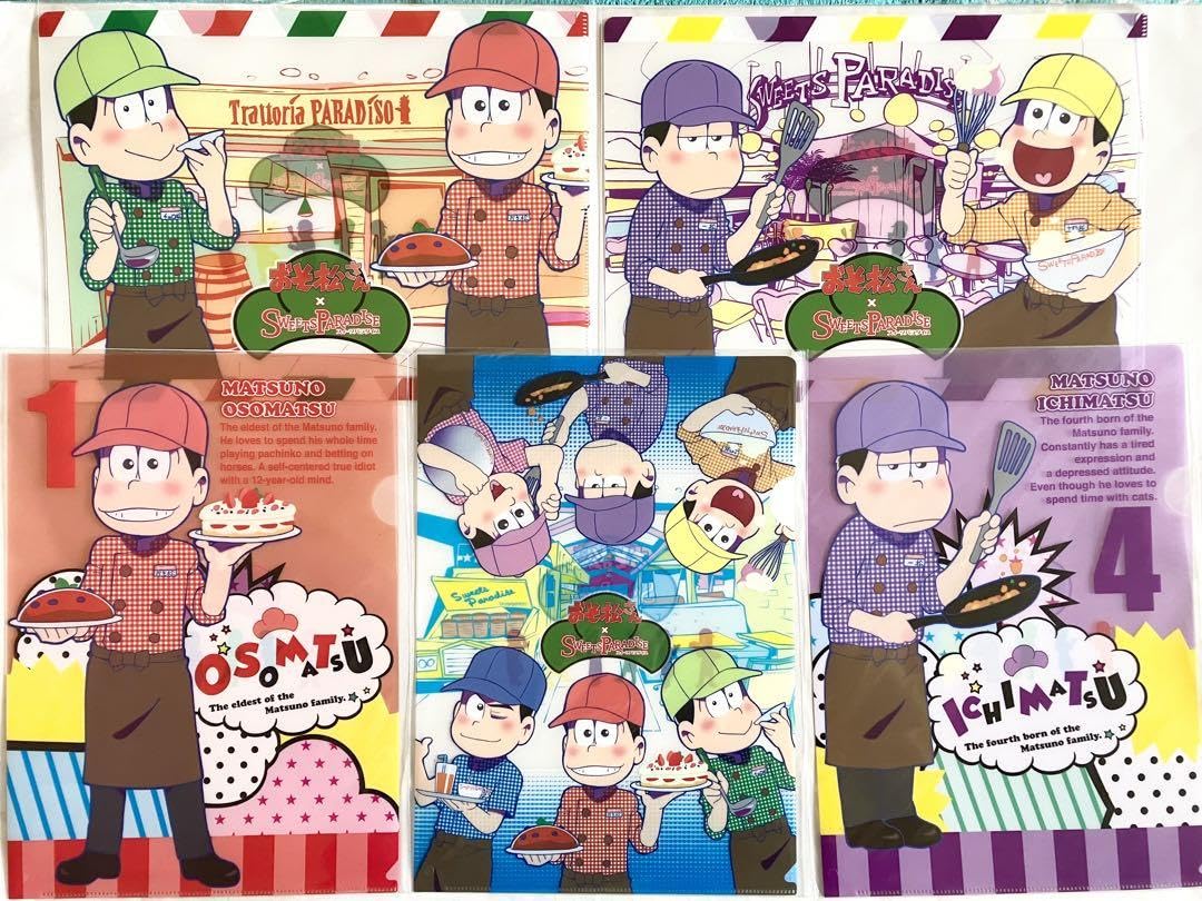 Amazon.co.jp: おそ松さん スイパラ クリアファイル 5枚 セット