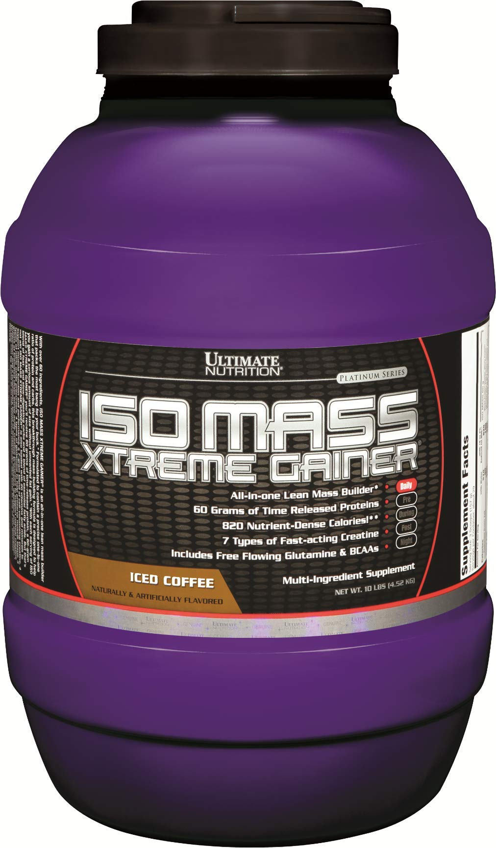 Ultimate Nutrition ISO Mass Xtreme Gainer, Isolate Protein Powder with Creatine - Weight Gain Seriou