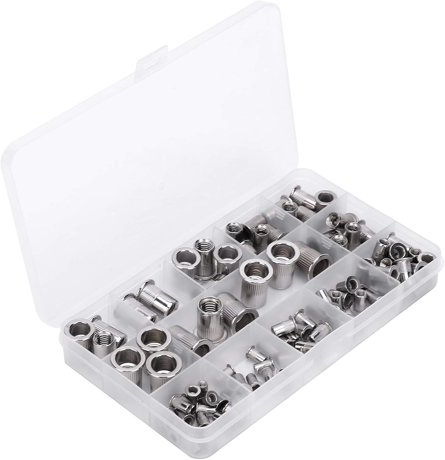 Generic Hardware Tools M3/4/5/6/8/10 Durable and Long Service Life Stainless Steel Rivet Nut Stainless Steel for Automobiles Furniture