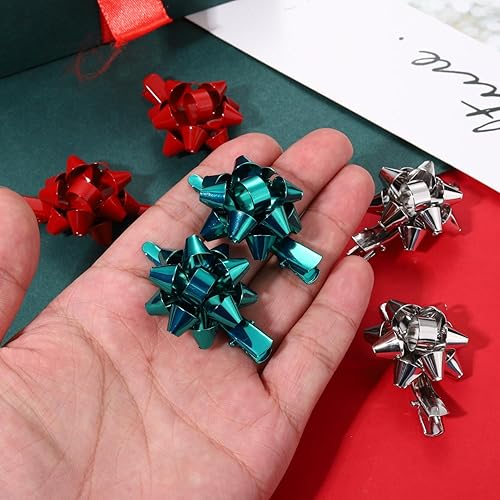 Miniatura 7 de NVENF 6 pinzas navideñas para el cabello para mujer, accesorios de Navidad, pinzas para el cabello con lazo de Navidad, horquillas festivas,