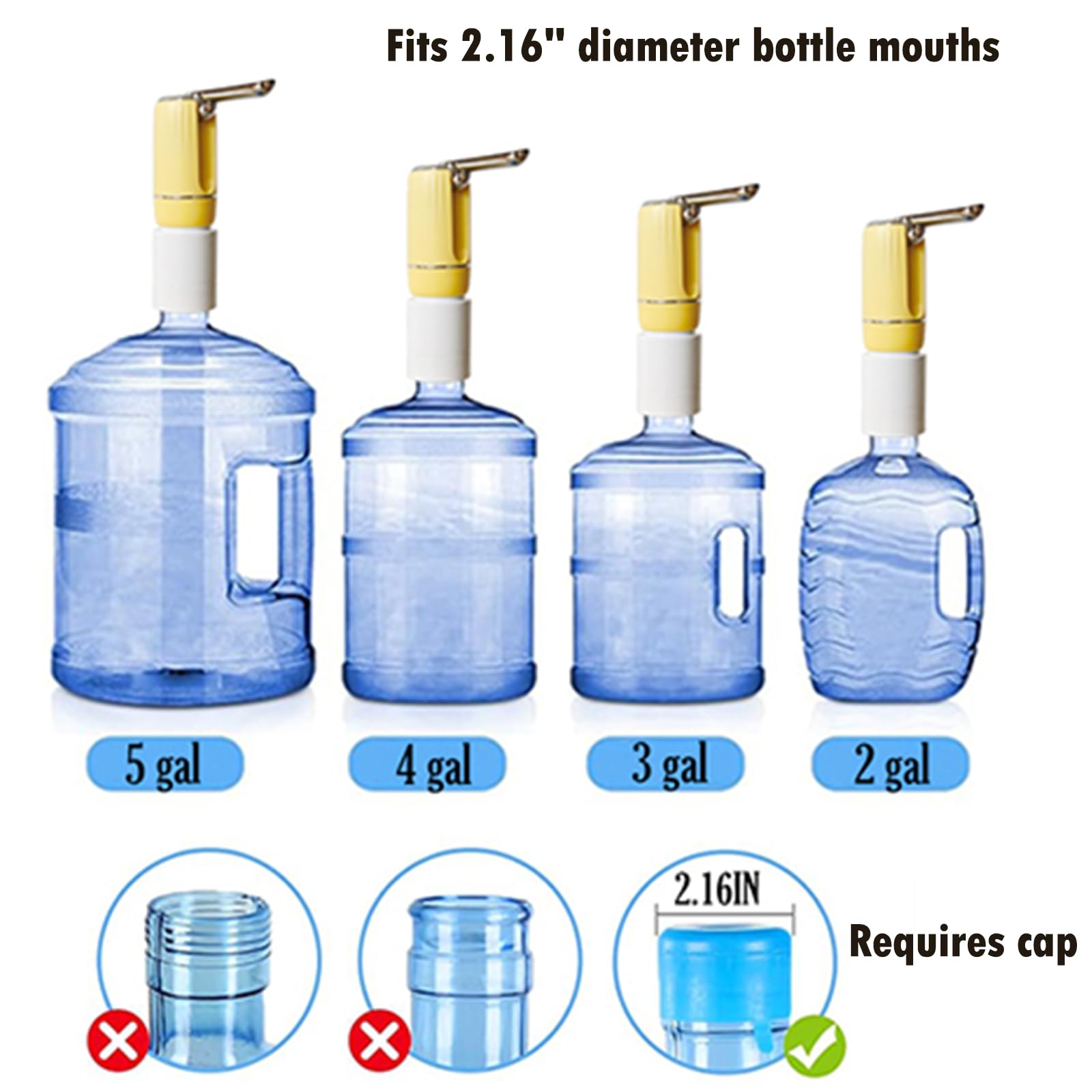 CoolWAY Filtro de botella de agua eléctrica de 5 galones, filtro para exteriores, dispensador de agua eléctrico portátil para senderismo, camping, viajes, caza, pesca, equipos, salidas familiares