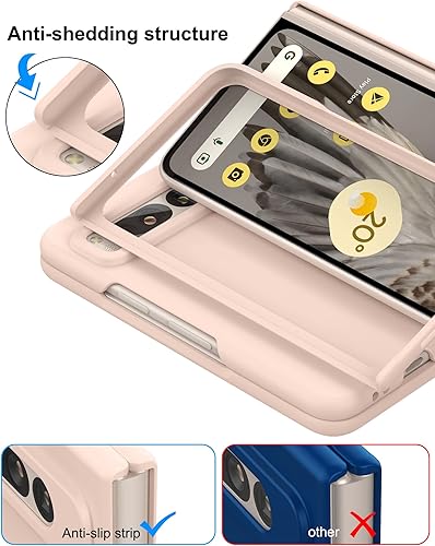 Miniatura 5 de Foluu Funda para Google Pixel Fold 2023, ultrafina y delgada de PC mate con agarre antideslizante, cubierta protectora completa de protección para