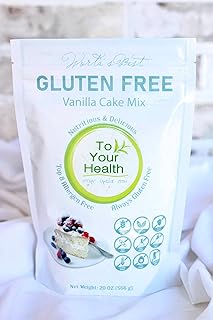 To Your Health Bakery Gluten Free (GF) Vanilla Cake Mix - Organic, Non-GMO, Top 8 Allergen Free