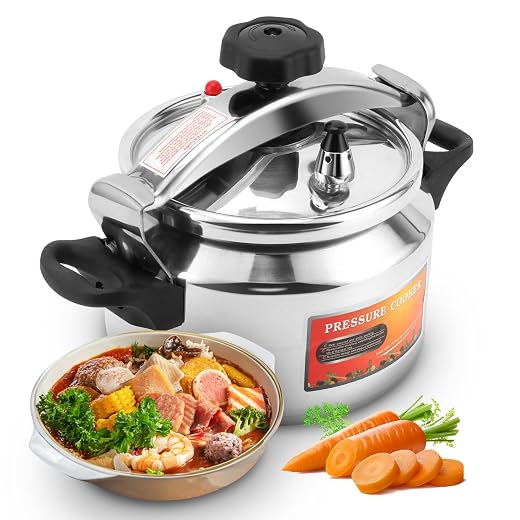 Pressure Cooker Stainless Steel, Cooking Explosion Proof Pressure Cooker Universally Suitable for Gas Stoves, Flat Top Stove (4L)