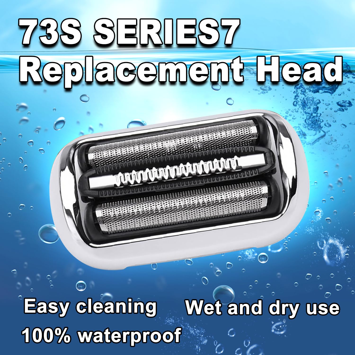 73S 2PCS, Series 7 73S Electric Shaver Replacement Head Compatible, 73S Replacement Electric Shaver Heads for Men Razor Shaving Blades Fit for Braun Series 7: 5764 7020s 7025s 7085cc 7027cs 7071cc