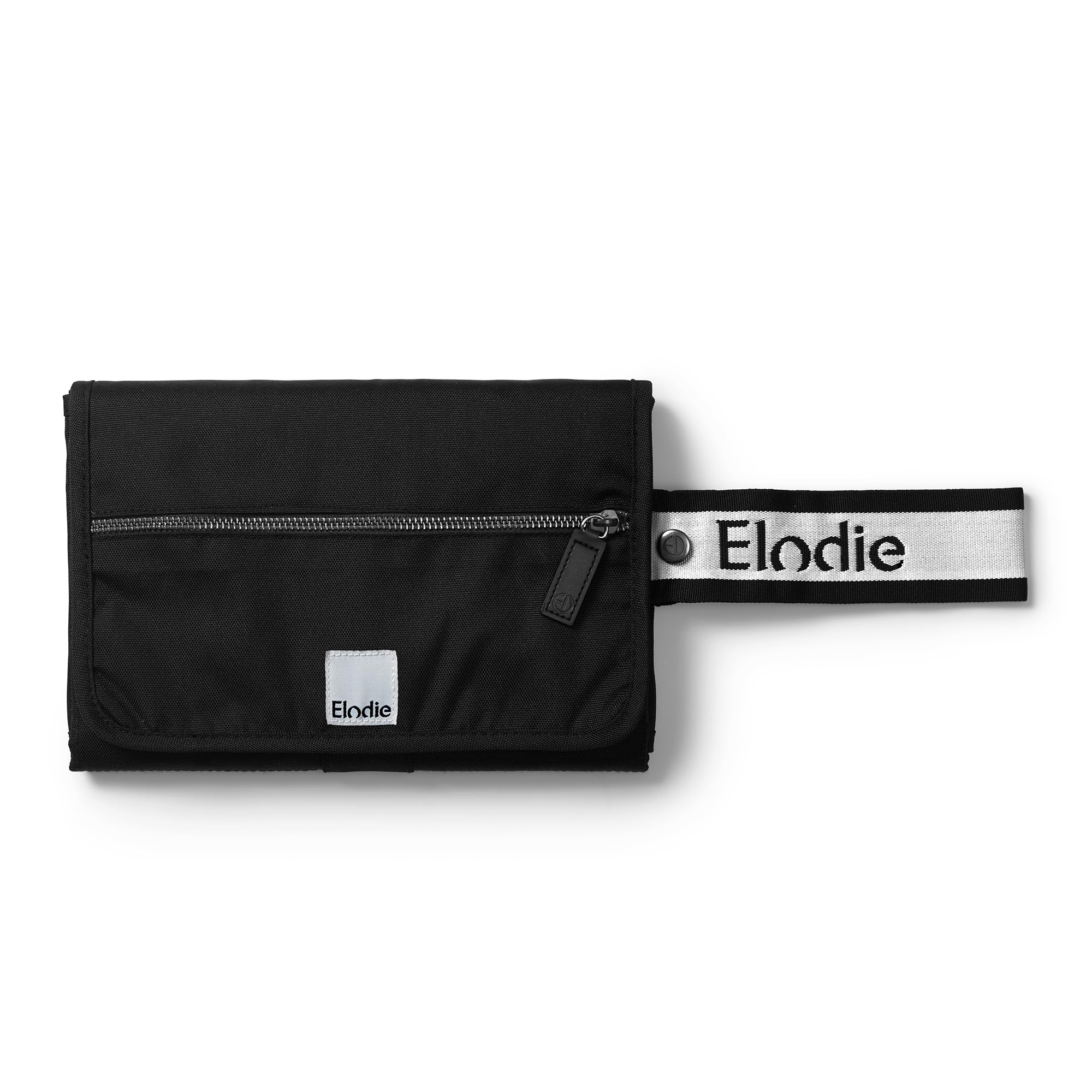 Elodie Details Cambiador Portátil Bolsa de Viaje Impermeable (2 toallas incluidas) - Off Black, Negro