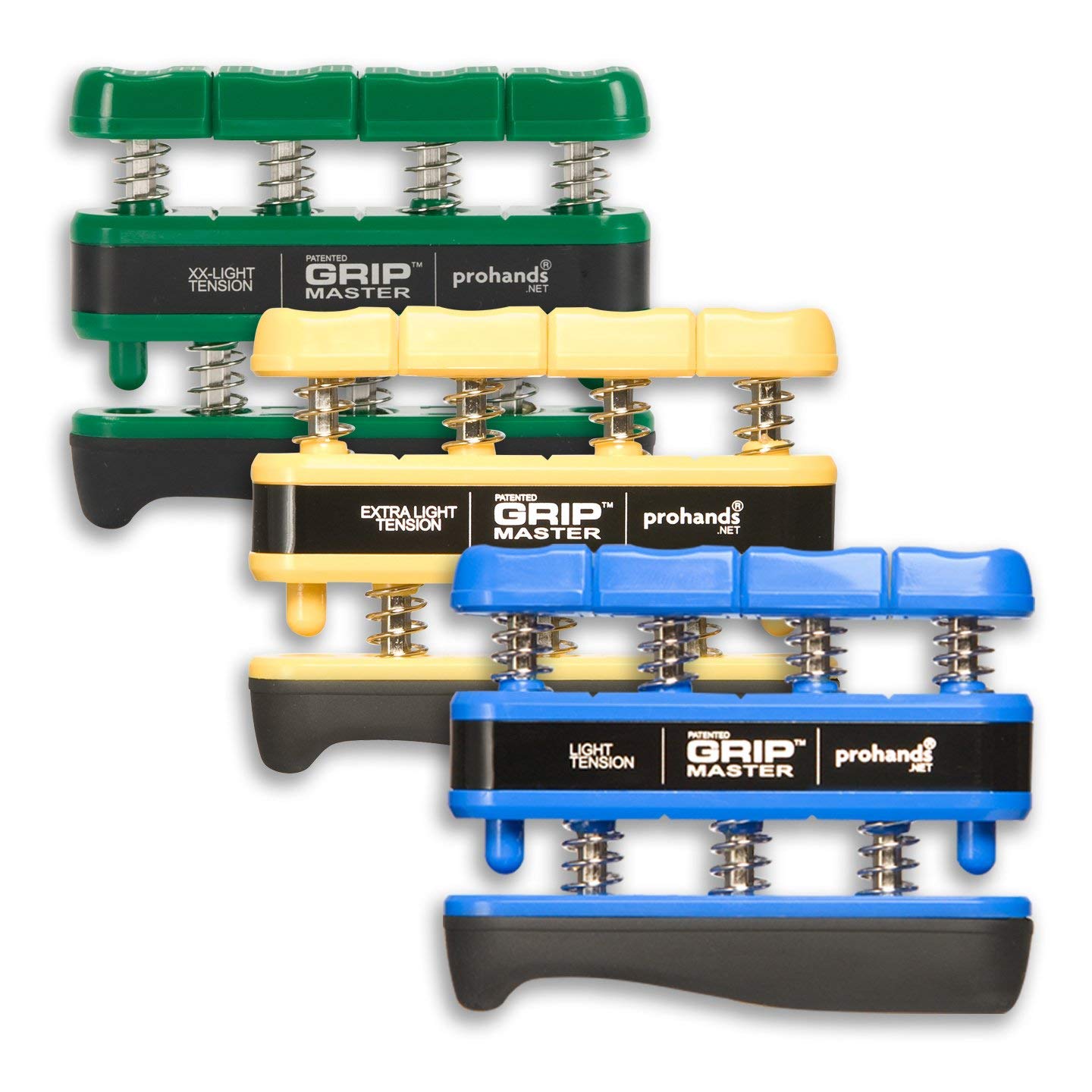 Gripmaster Hand Exerciser, Finger Exerciser (Hand Grip Strengthener), Spring-Loaded, Finger-Piston System, Isolate & Exercise Each Finger