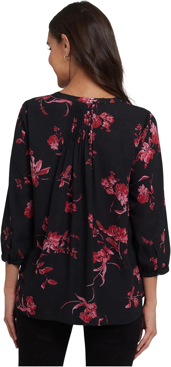 NYDJ Women's Pintuck Blouse Vivienne Small - Image 2