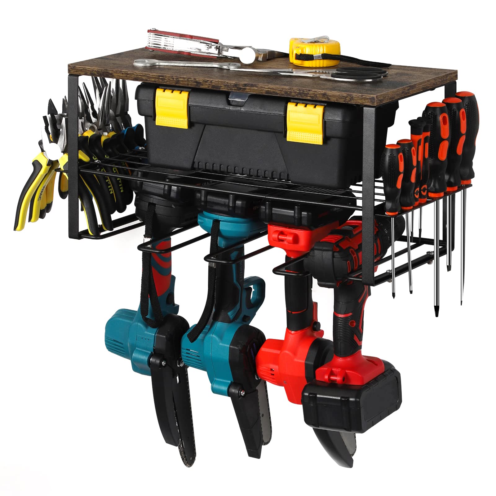 Buy OUSHENG Power Tool Storage Organizer Wall Mount, Heavy Duty Tool