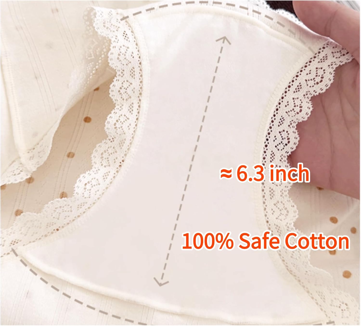 Women's Cotton Cute Floral Lace Bow Panties Extended Crotch Flower Soft Girls Comfort Breathable Underwear 6 Pack