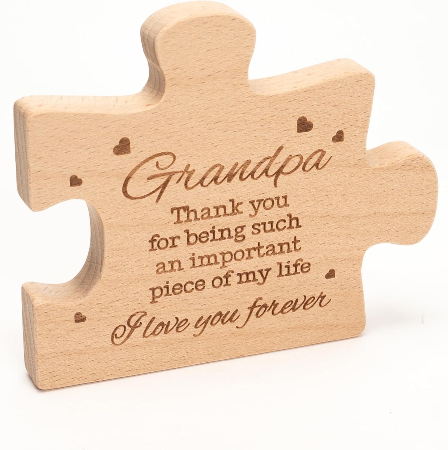 Fathers Day Dad Birthday Gift, Engraved Acrylic Block Puzzle Dad Keepsake, Meaning Acrylic Block Puzzle Piece Decorations, Cool Father's Day Presents from Daughter, Son, Mom, Heartwarming Men Birthday Gift