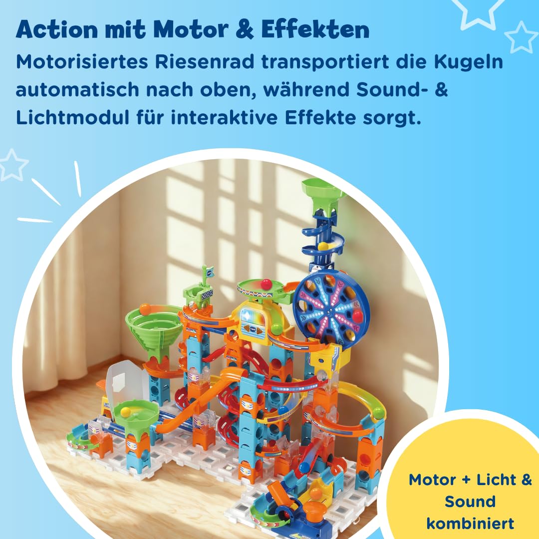 VTech 80-542349 Marble Rush Ultimate Set Electronic XL100E, Circuito de canicas, Juguete de construcción niños +4 años, Versión ESP