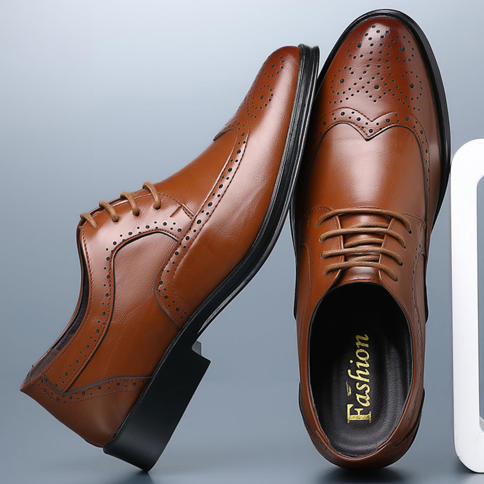 Scarpe Oxford Uomo Scarpe Brogue | Eleganti, Classiche, Resistenti, Stringate, Formale, Business, Commerciale, Formale