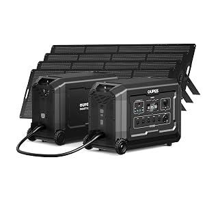 OUPES Mega 5 Complete Solar Home System Power Station 1 B5 Extra Battery 4 240W Solar Panels 10
