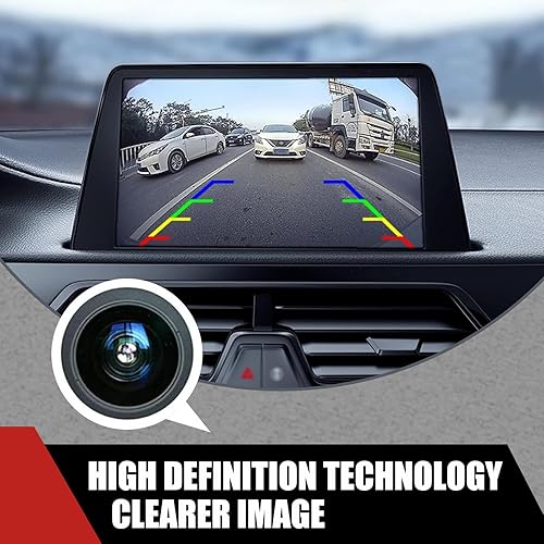 Miniatura 3 de 1 cámara HD de respaldo para automóvil, gran angular de 170 grados, IP68, impermeable, de metal, sin luz, repuesto de cámara de vehículo, accesorios