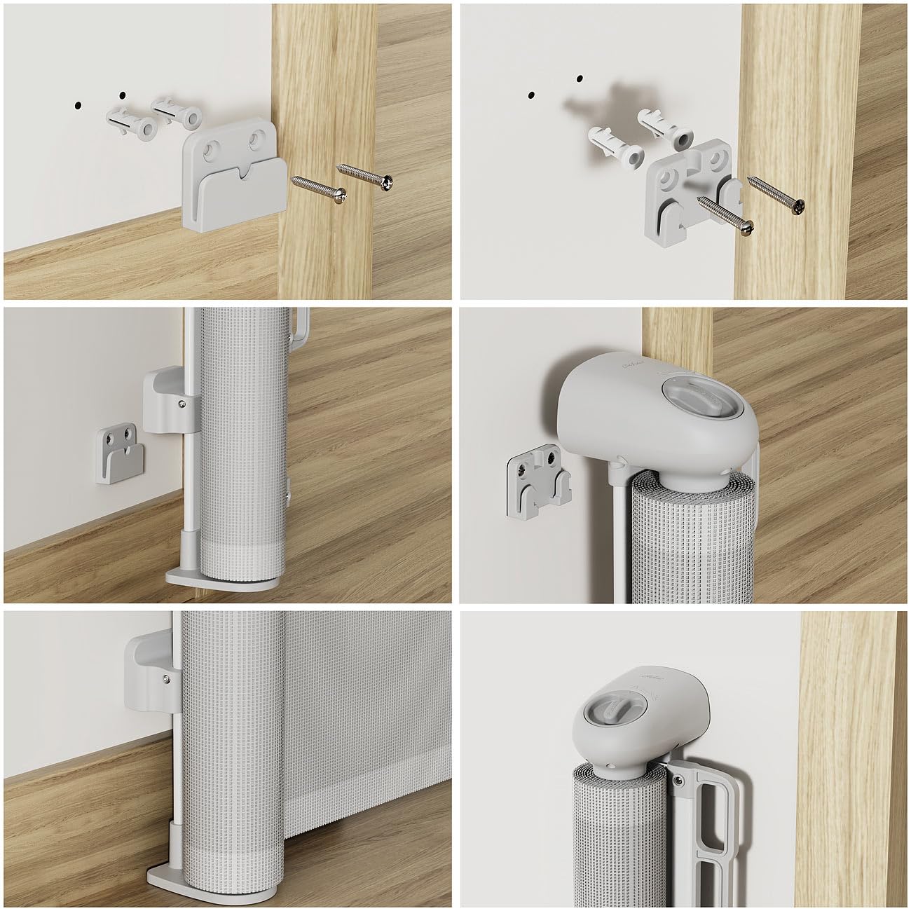 Carlo Milano Baby Gates: Ausziehbares Treppenschutzgitter, 13-500 cm, 85 cm hoch, grau (Türschutzgitter ausziehbar, Absperrungen, Hund)