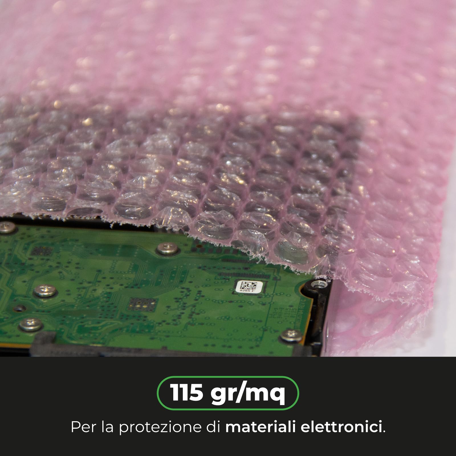 ImballaggiPer Buste Antistatiche in Pluriball 20x30 cm Rosa - Sacchetti Imbottiti per Spedizioni di Componenti Elettronici e Oggetti Delicati, Protezione Antiurto