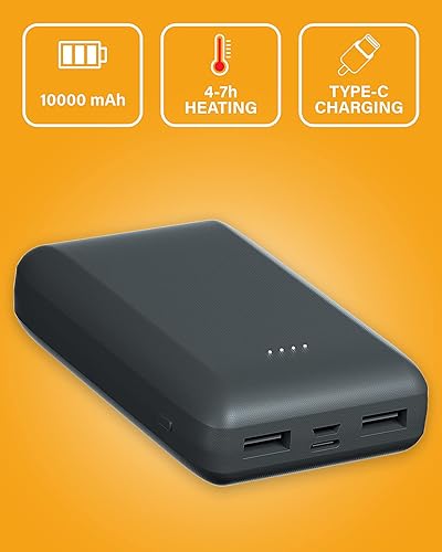 Miniatura 7 de Almohadilla térmica portátil inalámbrica con batería, cinturón de calor eléctrico con 3 niveles de calor, para la parte inferior de la espalda o