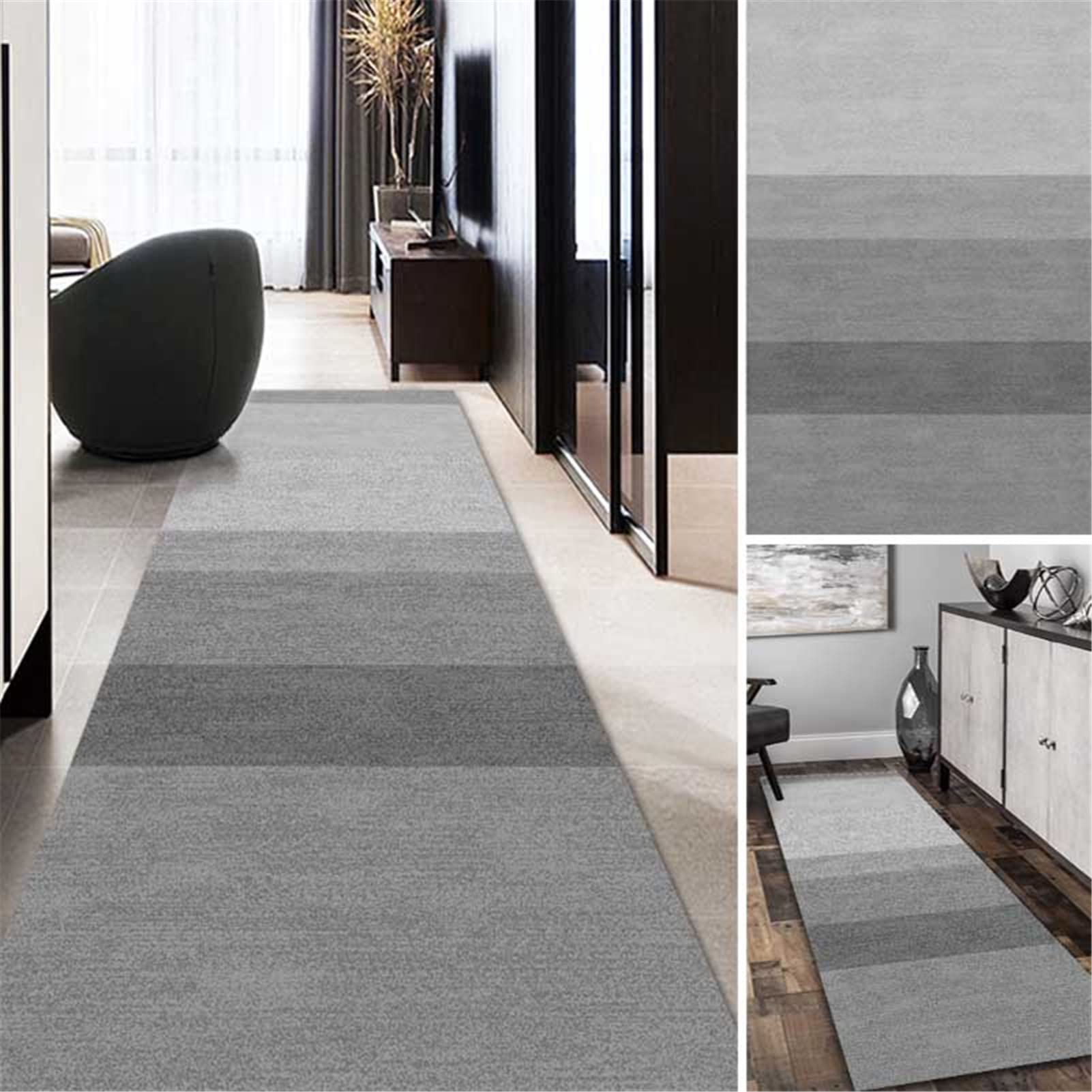 Tapis de couloir moderne lavable et antidérapant pour entrée