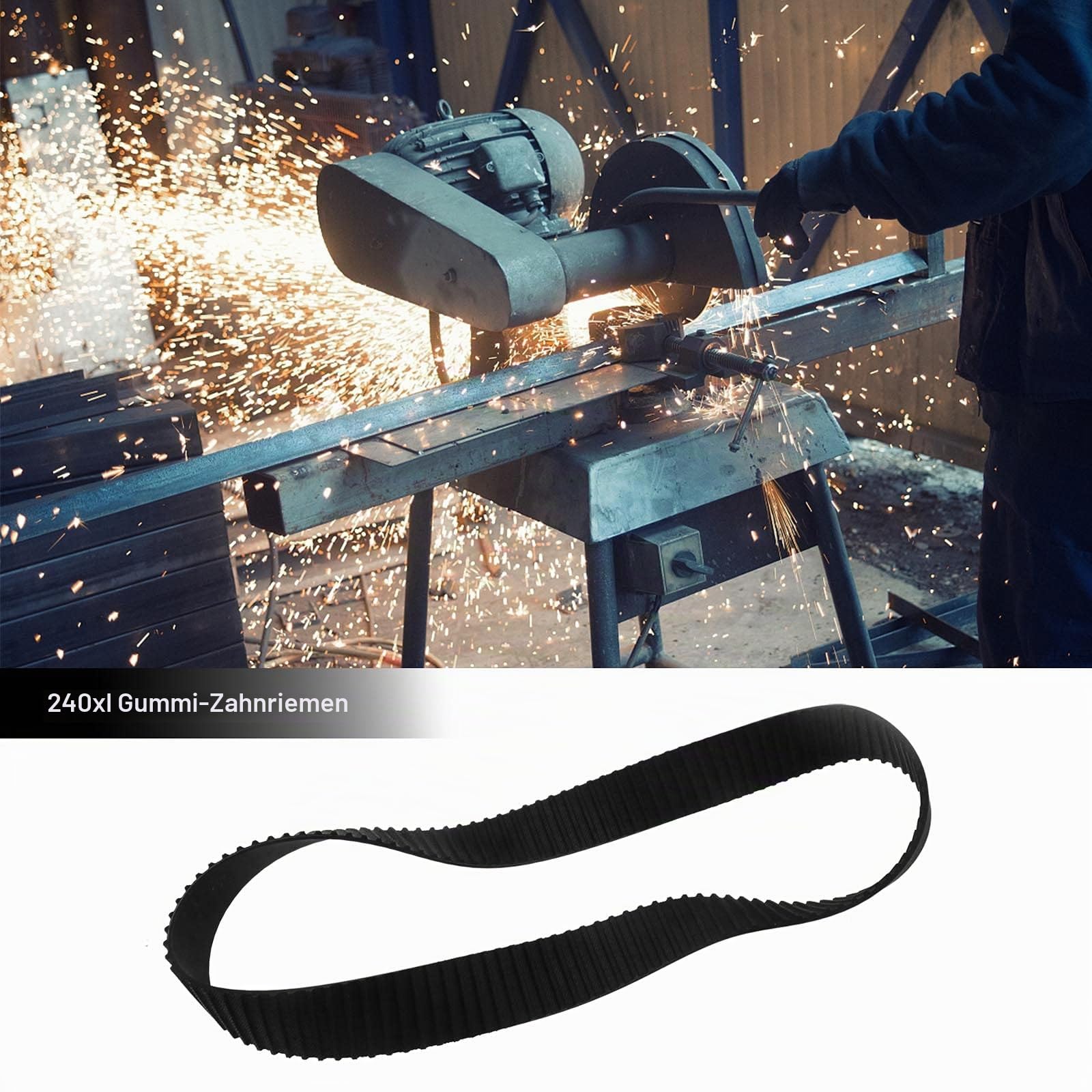 ECSiNG Antriebsriemen für Wippsäge 240XL 610 mm 120 Zähne Zahnriemen Ersatz für ELU TGS171 TGS172 TGS173 172934617