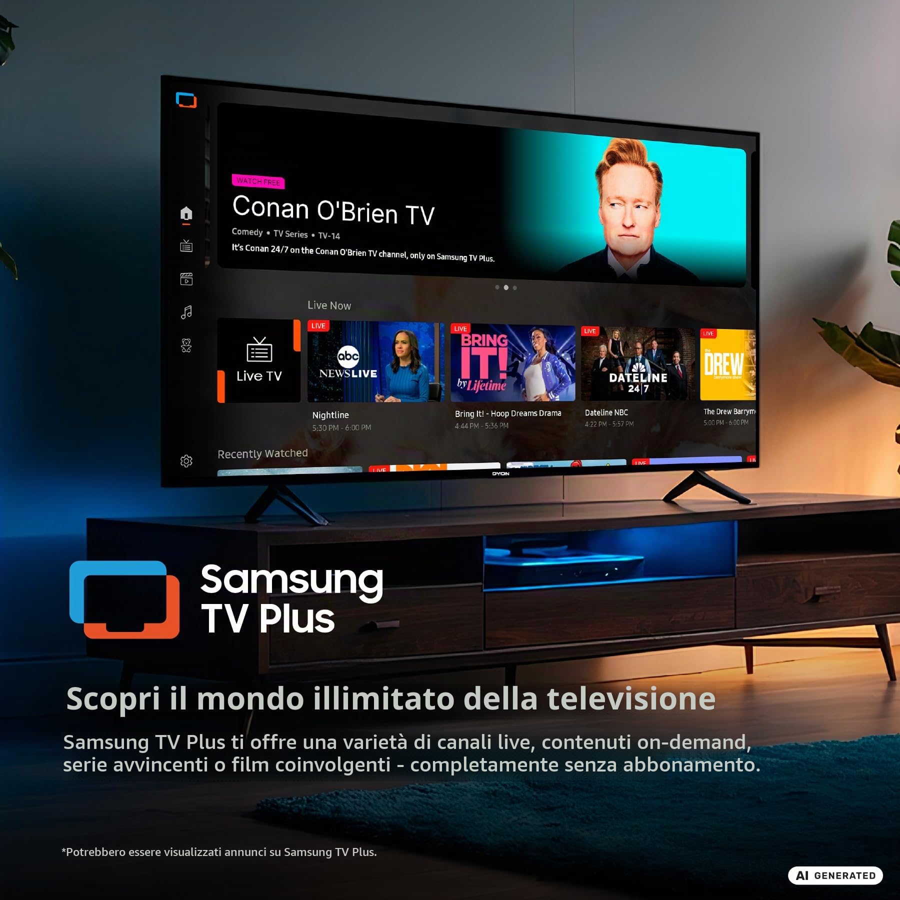 DYON ULTIMAX 32F-TI TV Full HD 32" (80 cm) (1080p, Smart TV, Tizen OS, triplo sintonizzatore (DVB-C/-S2/-T2), Samsung Smart & Gaming Hub, Prime Video, Netflix, Disney+), 2025