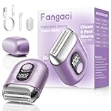 Electric Foil Shavers for Men: Mini Electric Razor with Big LED Display & 3 Floating Blades - IPX7 Waterproof Wet Dry Face Razor (Purple Little)