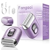 Electric Foil Shavers for Men&colon; Mini Electric Razor with Big LED Display & 3 Floating Blades - IPX7 Waterproof Wet Dry Face Razor &lpar;Purple Little&rpar;