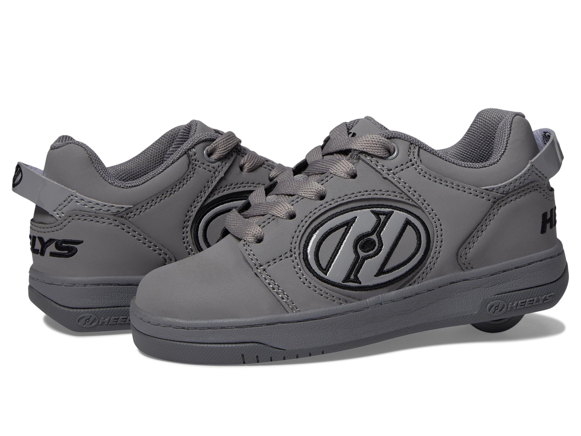 HEELYS Voyager (Little Kid/Big Kid/Adult) Gray/Black 1 Little Kid M