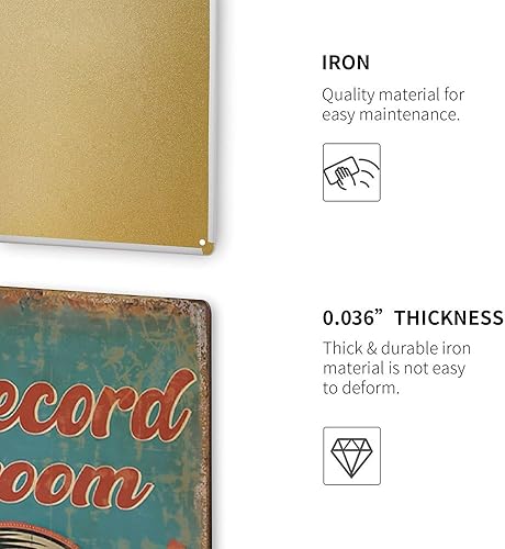 Miniatura 3 de Póster de música vintage, póster de arte en lienzo de música y arte de pared, divertido cartel de metal para cocina, jardín, baño, granja, hogar,