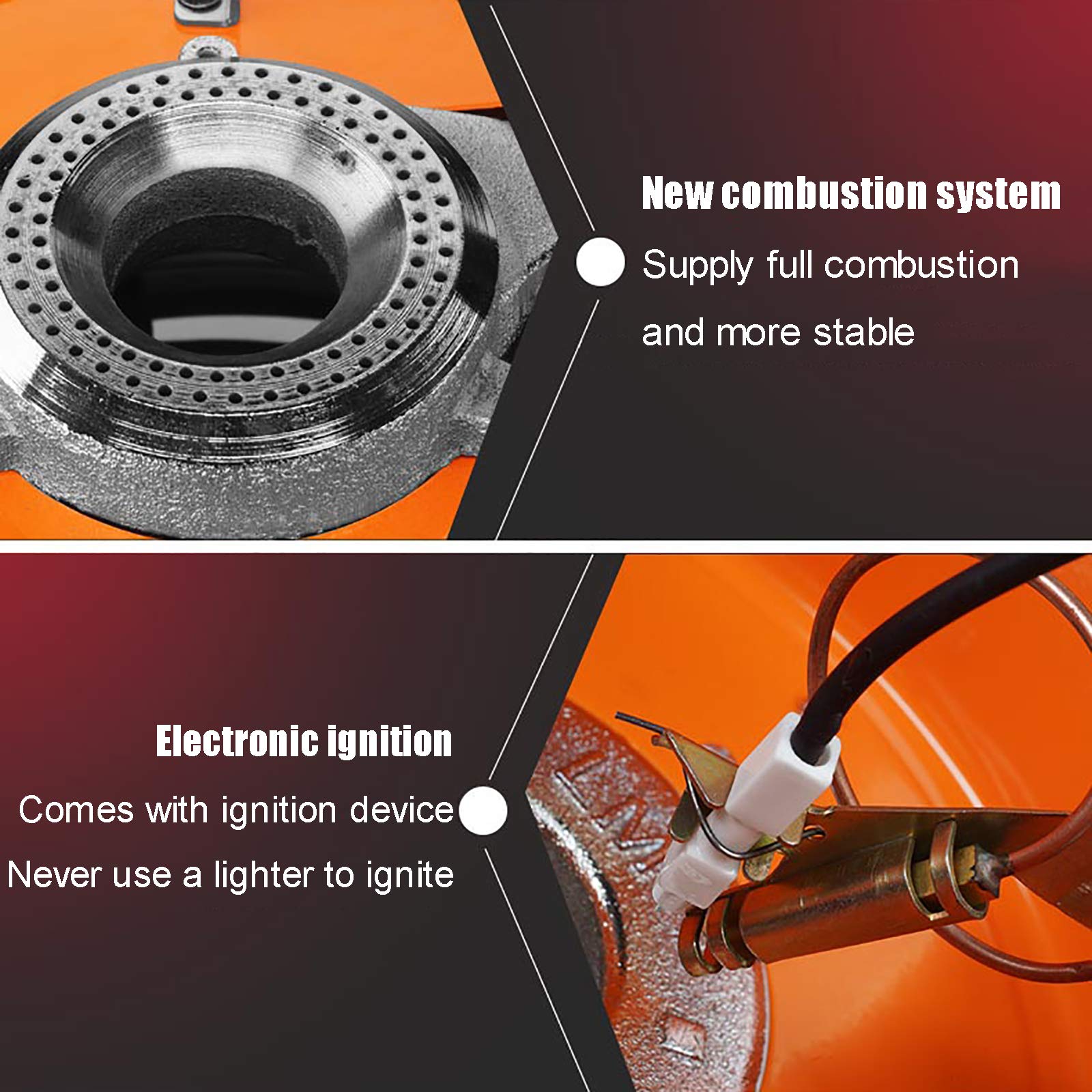fungo riscaldante per esterno Riscaldatore Multifunzione Per Patio, Riscaldatore Portatile A Gas Propano Per Esterni, Tubo Da 2 M, Manopola Di Regolazione Continua, Per Riscaldamento Esterno Interno