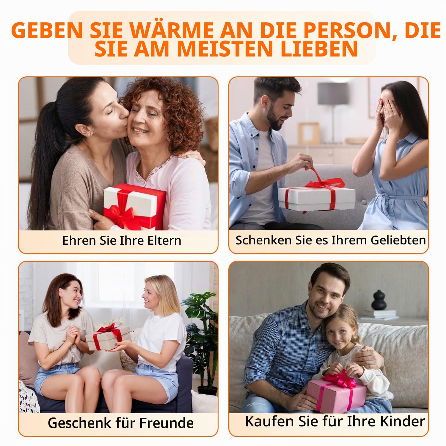 Elektrischer Fußwärmer mit 6 Temperaturstufen und 4 Timerstufen, Flauschiger Flanellstoff, Abschaltautomatik sowie Überhitzungsschutz, Perfekt für Winter, Zuhause und Büro bei kaltem Wetter