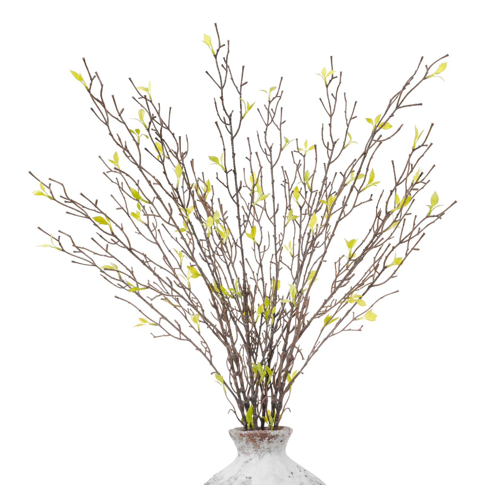 dallisten 6-Pack Artificial Curly Willow with Green Leaves