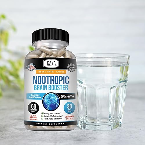 Miniatura 6 de Kaya Naturals - Potenciador cerebral nootrópico - para memoria y concentración - Suplemento de apoyo cerebral - Enfoque y concentración y precisión