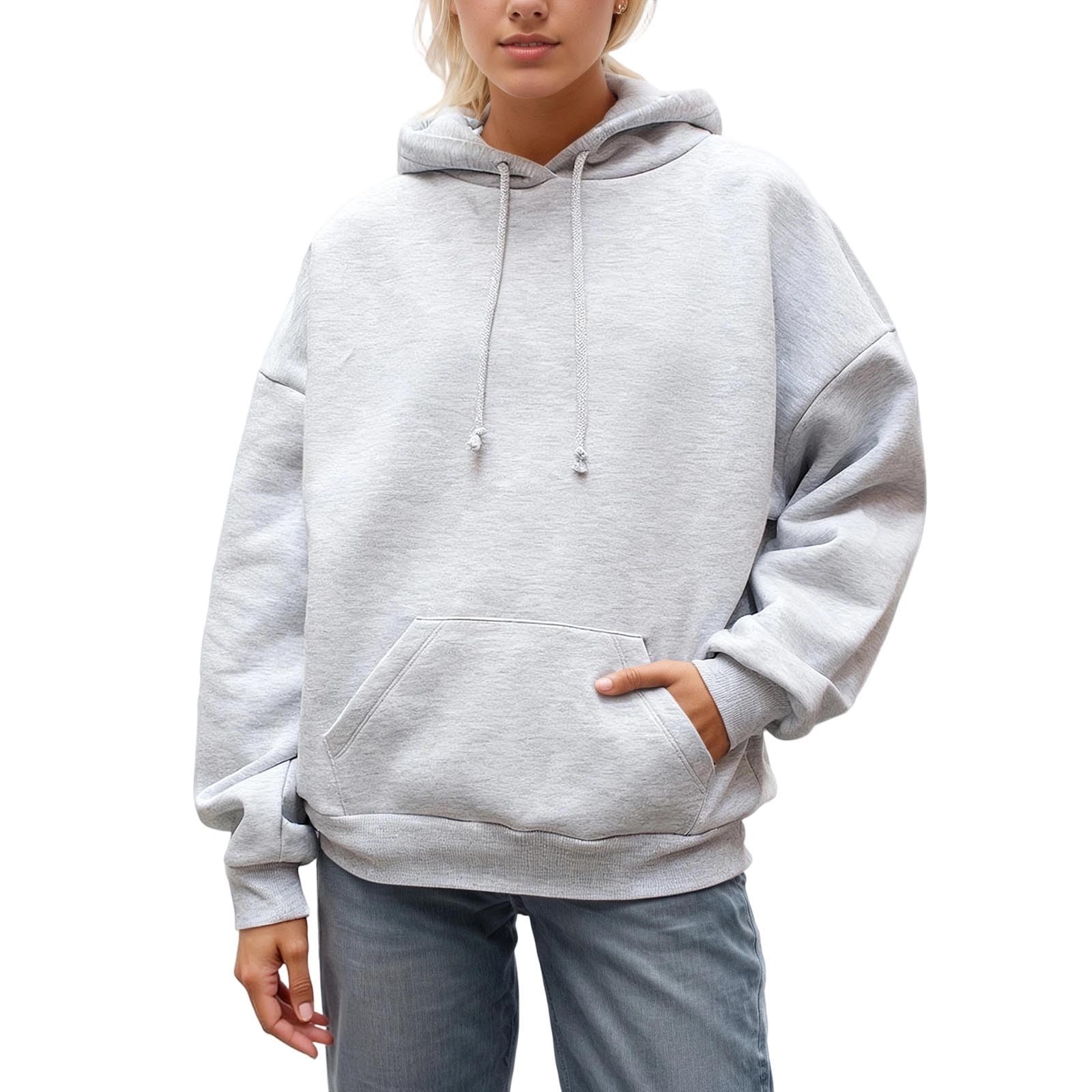 Angel Hoodie Sweat a Capuche Femme avec Ailes d'ange en Strass et Poches Pull Ange Casual Longue Hoodie Femme Automne et Hiver Sweatshirt Chaud Streetwear Sweat Sport Vêtements