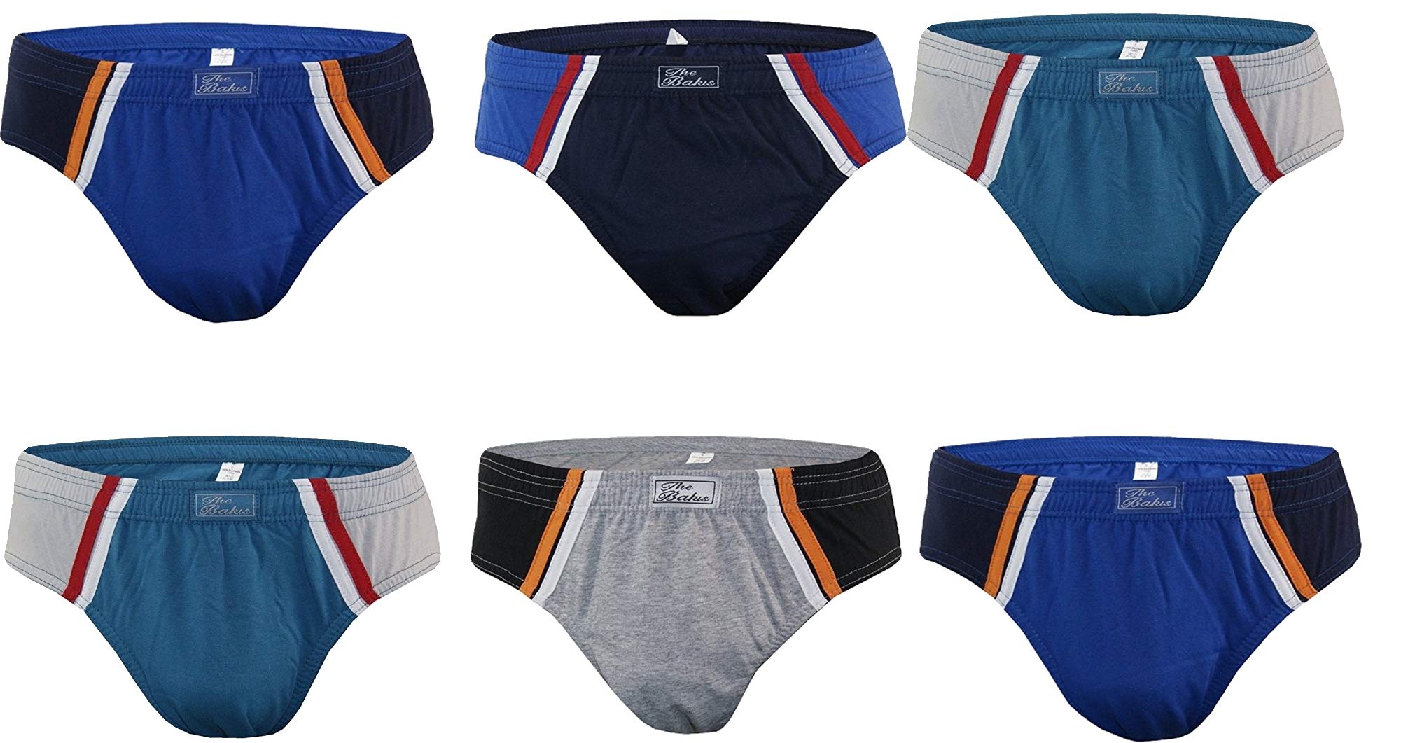 BestSale247 - Confezione da 3 o 6 o 12 mutande da uomo, a costine sottili, 100% cotone