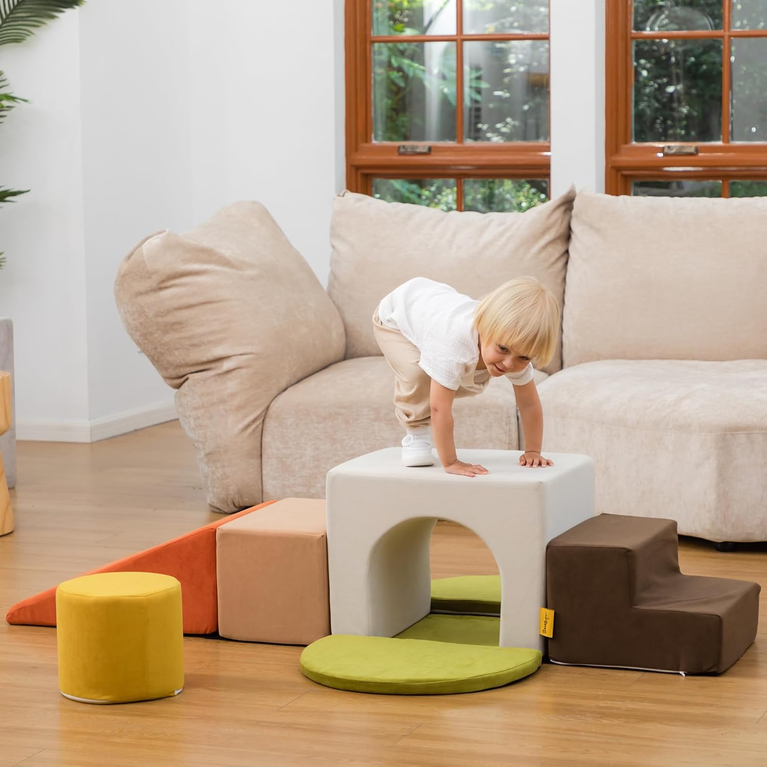 BanaSuper Kids Climbing Foam Blocks Playset image 7