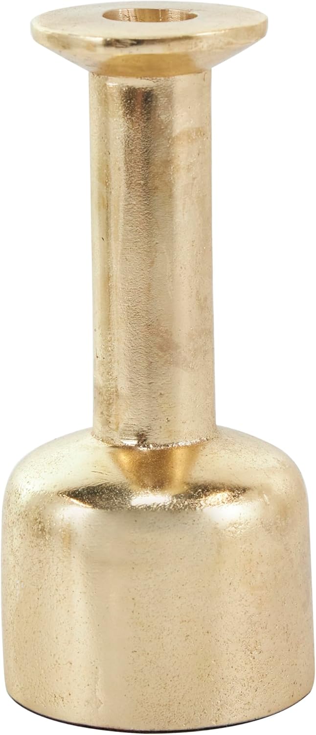 Deco 79 Aluminum Metal Decorative Candle Holder Candle Stand with Rounded Bases, Set of 2 Candlestick Holder 7", 8" H, Gold - Image 11