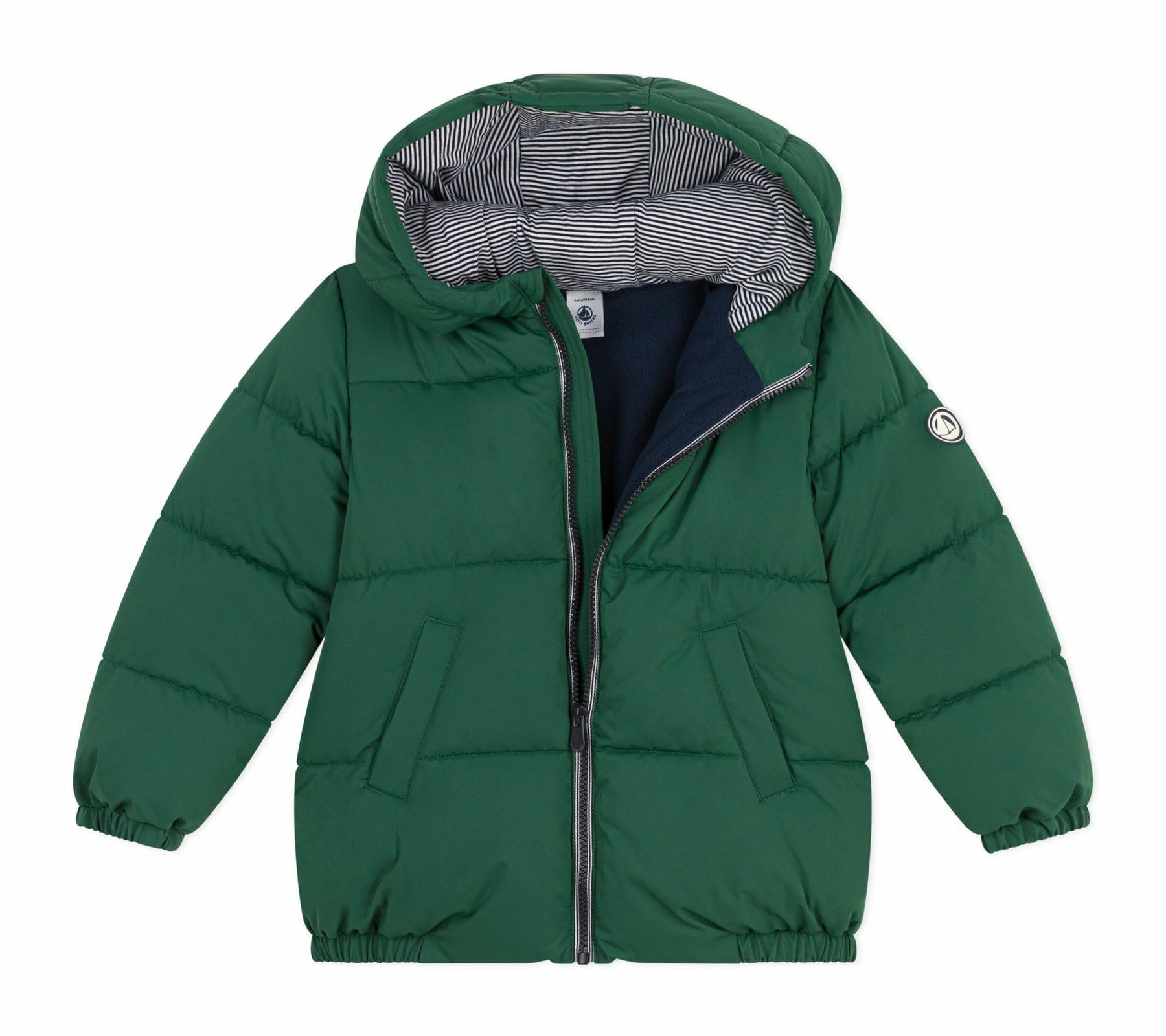Petit Bateau Piumino Per Bambini Tinta Unita, Salice, 10 Anni