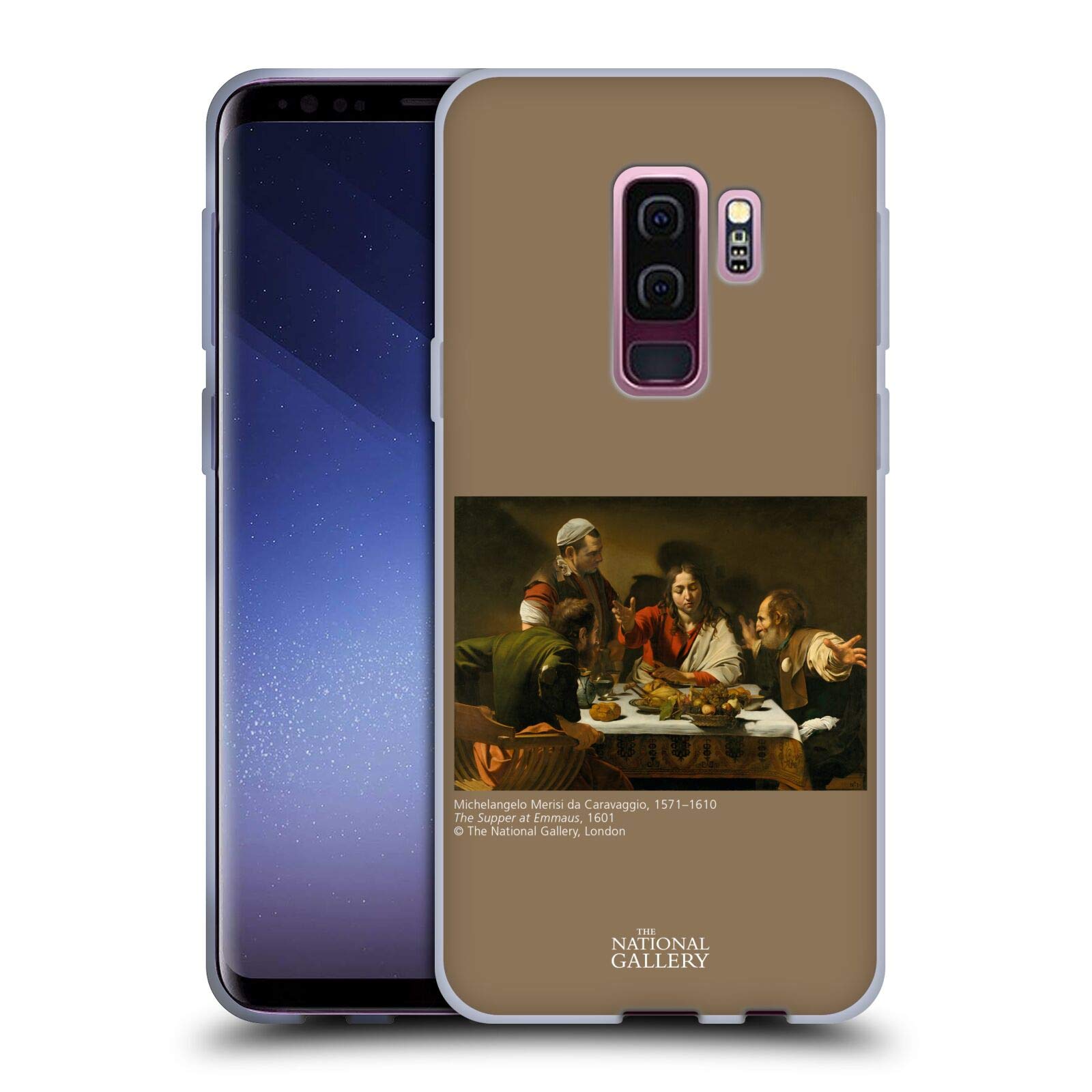 Head Case Designs Officially Licensed The National Gallery The Supper at Emmaus People Soft Gel Case Compatible with Samsung Galaxy S9+ / S9 Plus