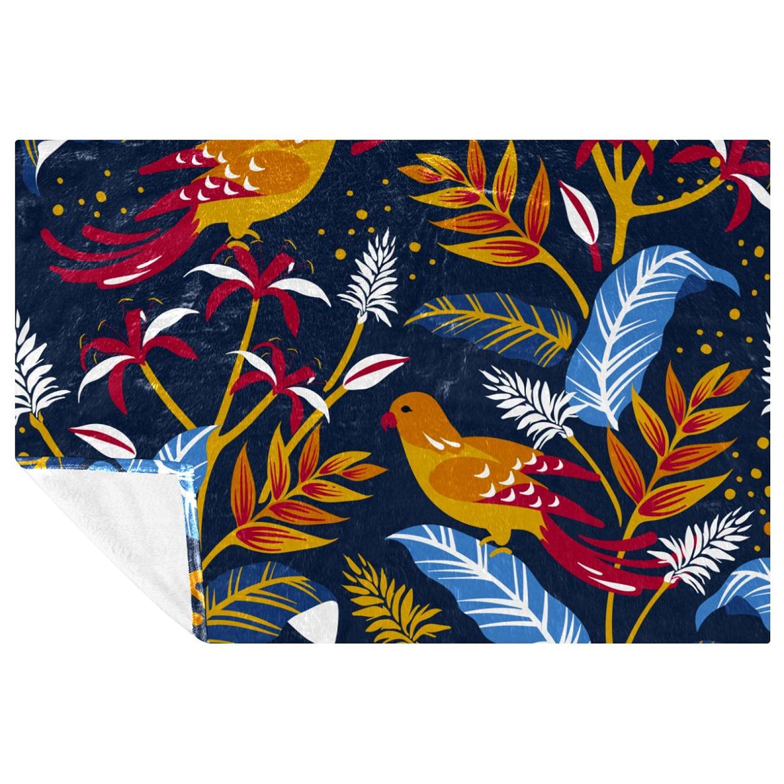 Couverture chaude oiseau polaire ultra douce pour lit et extérieur