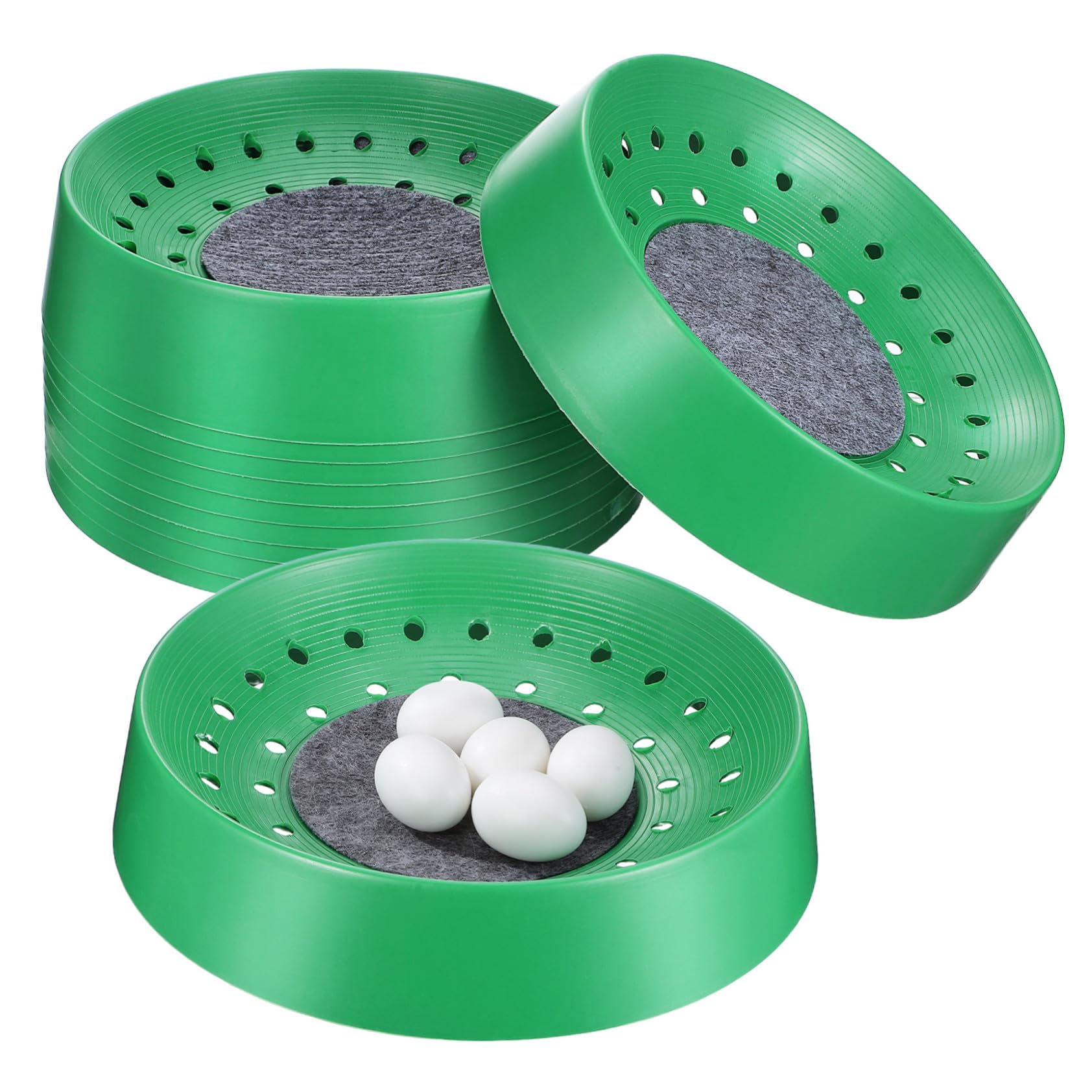 Mikikit 10 Pezzi Ciotole Nidificanti per Piccioni e Uccelli Basins Traspiranti e Resistenti Lavabili e Facili da Asciugare per Allevamento e Riposo o Fattoria
