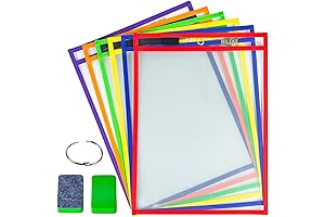 MILEKE Dry Erase Pockets: Protect Documents Six Ways