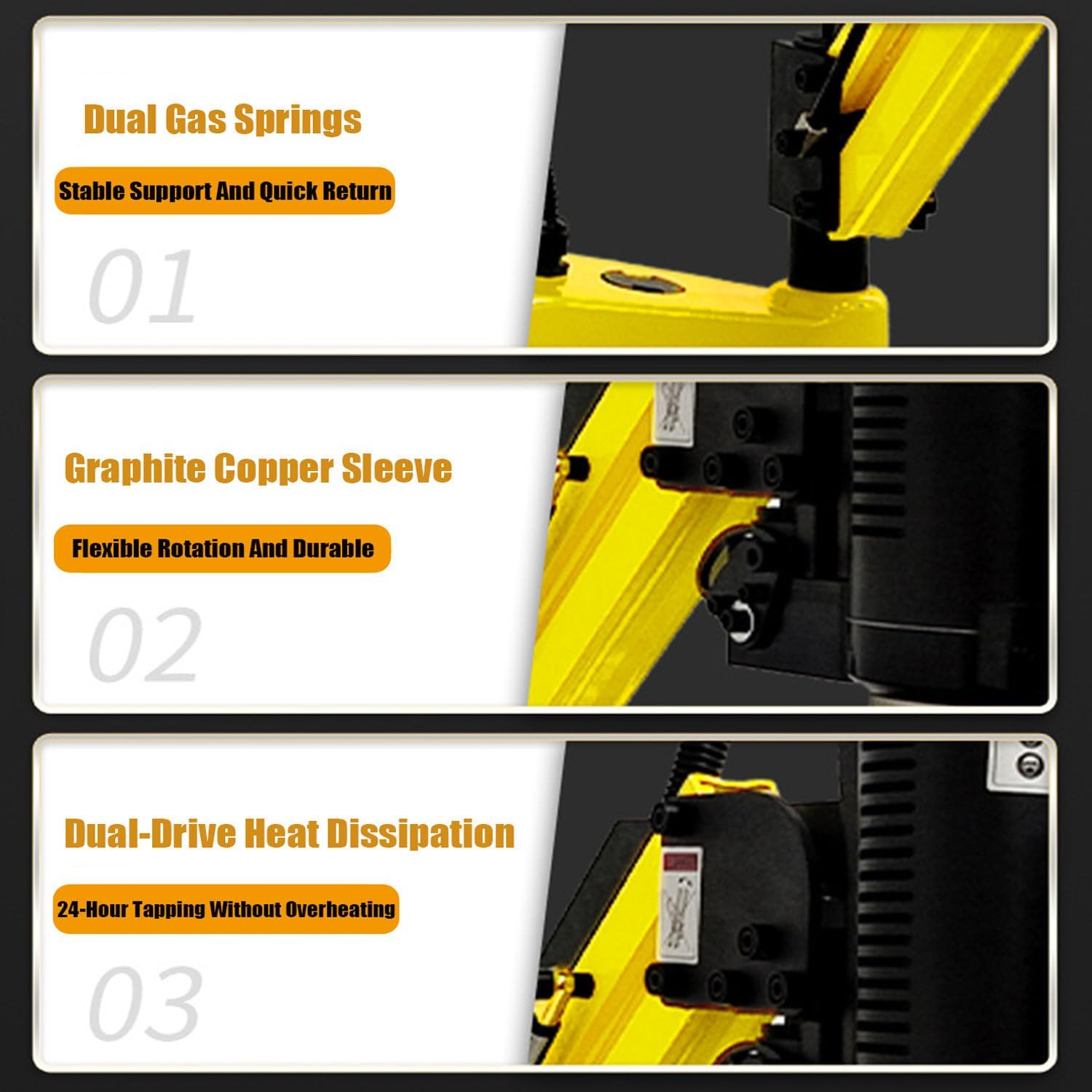 Electric Tapping Machine,360° Multi-Directions Tapping Machine,1100mm Flexible Tapping,for Machinery Manufacturing,Mould Machinery and Other Industries M3-20