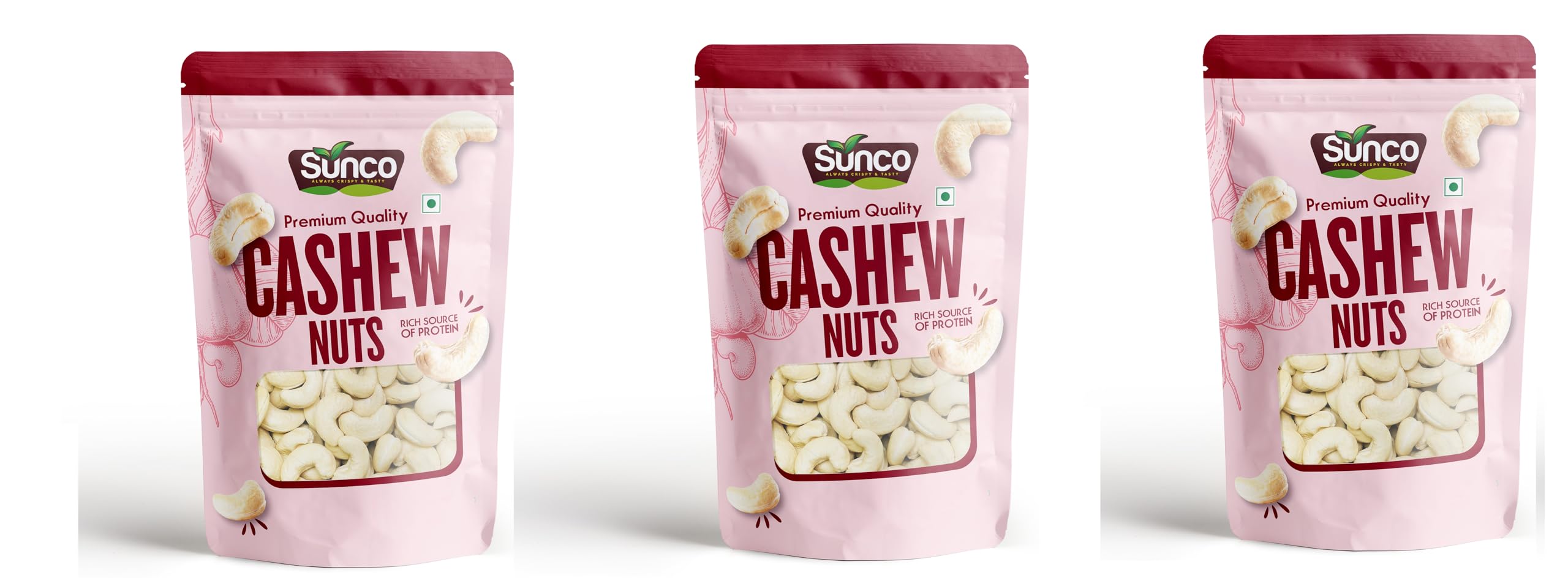 Sunco 100% Natural Whole Cashews Value Pack Pouch, 750g (pack 3X250g),Delicious & crunchy taste Zero Cholesterol Rich in Protein & calcium (B0CLV86KV1) Amazon Price History, Amazon Price Tracker