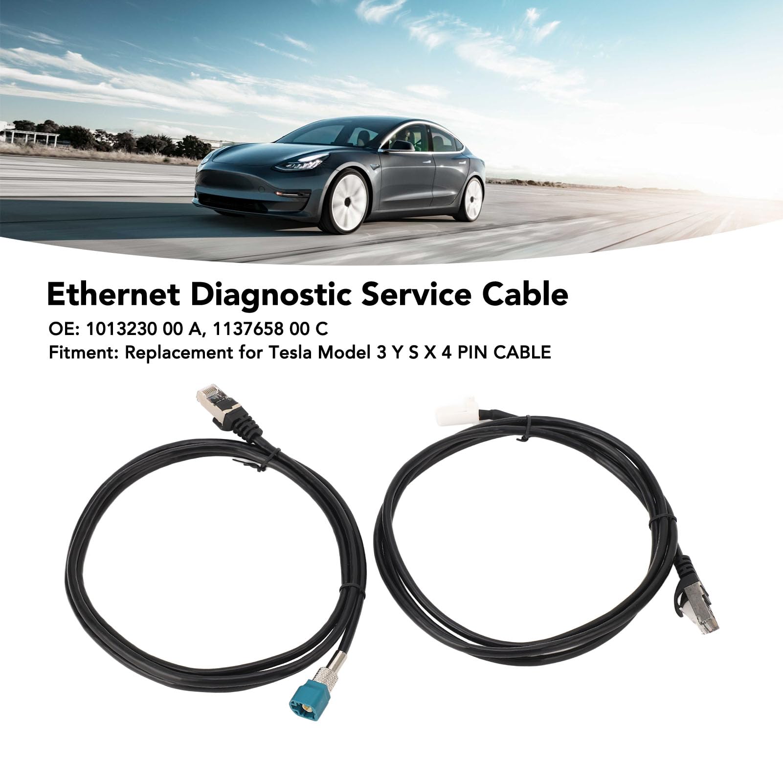Câble De Diagnostic Pour Tesla Model S/X 2012-2016 - OEM 1013230-00-A, Plug And Play - 8