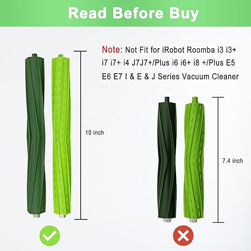 Miniatura 3 de Paquete de 9 piezas de repuesto Roomba S9 compatibles con iRobot Roomba S9+ (9550) S9 (9150) Robot Aspirador, 1 juego de cepillo de goma, 4 filtros,