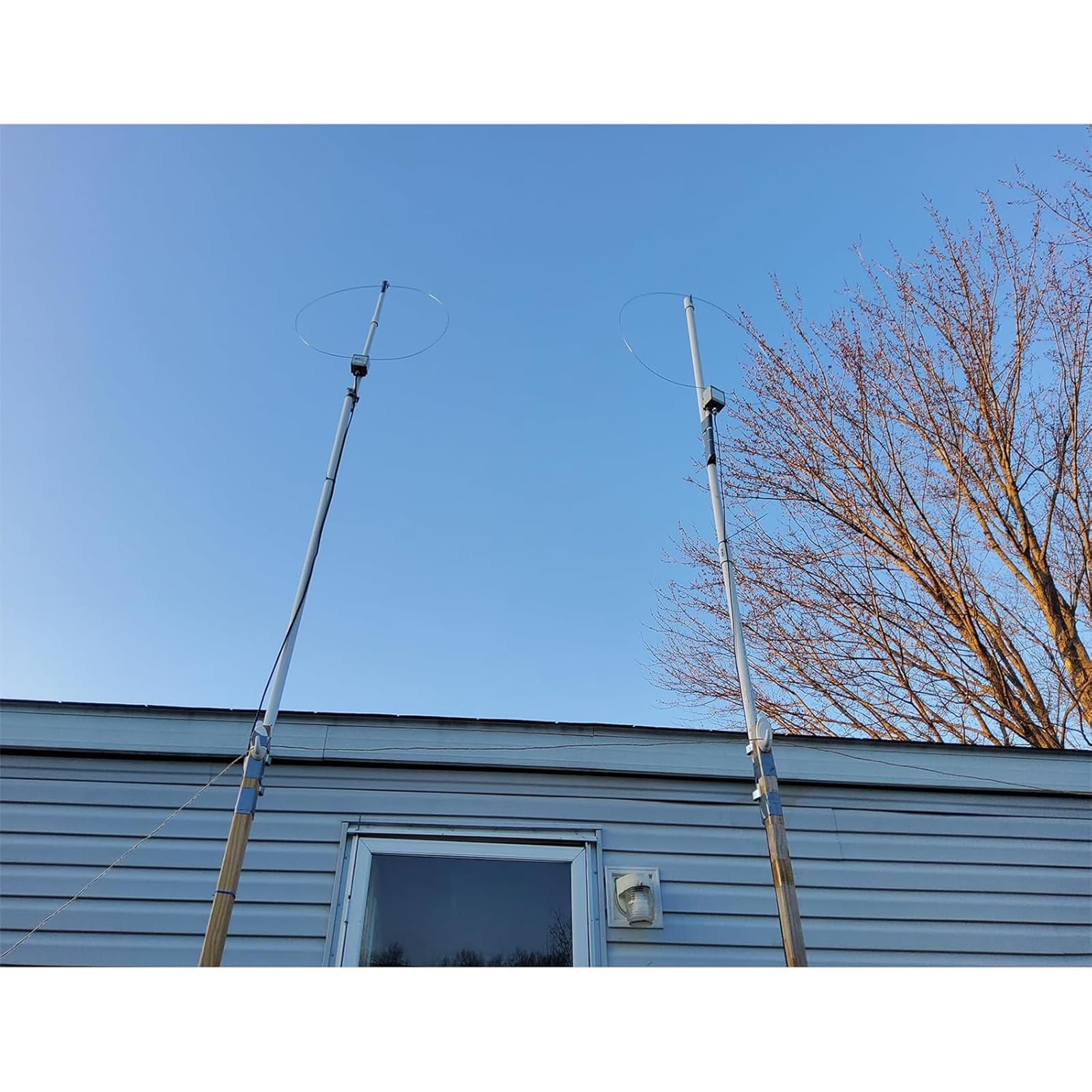 K-480WLA - Antena portátil de onda corta activa de radio de 0,5 MHz-500 MHz, antena de radio de banda completa LW/MW/SW/FM/VHF/HF/Air 6 metros 30dBi SDR Ham Antena de radio con batería de 1800 mAh