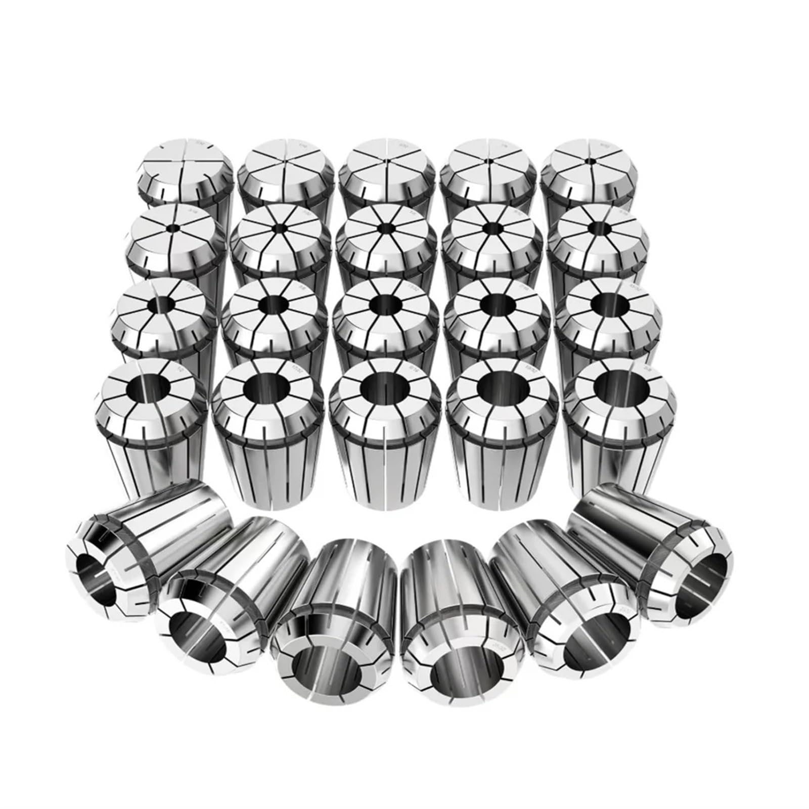 ER8 ER11 ER16 ER20 ER25 ER32 Lot de 9 mandrins de serrage pour fraisage CNC, machine de gravure, support d'outils de tour de moteur (ER8 1-5 mm)