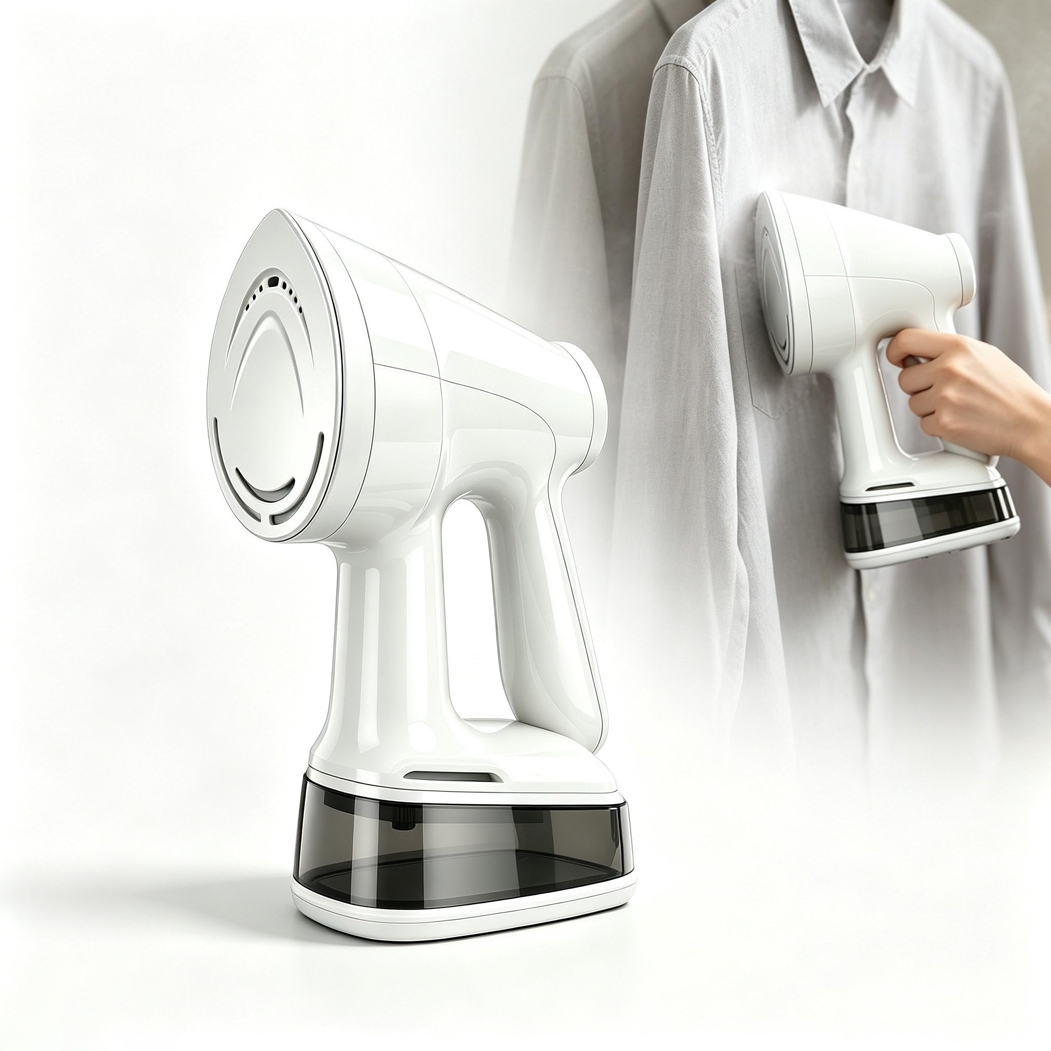 Strumento Vapore e Aspirazione 1500W 2-in-1 per Abiti White