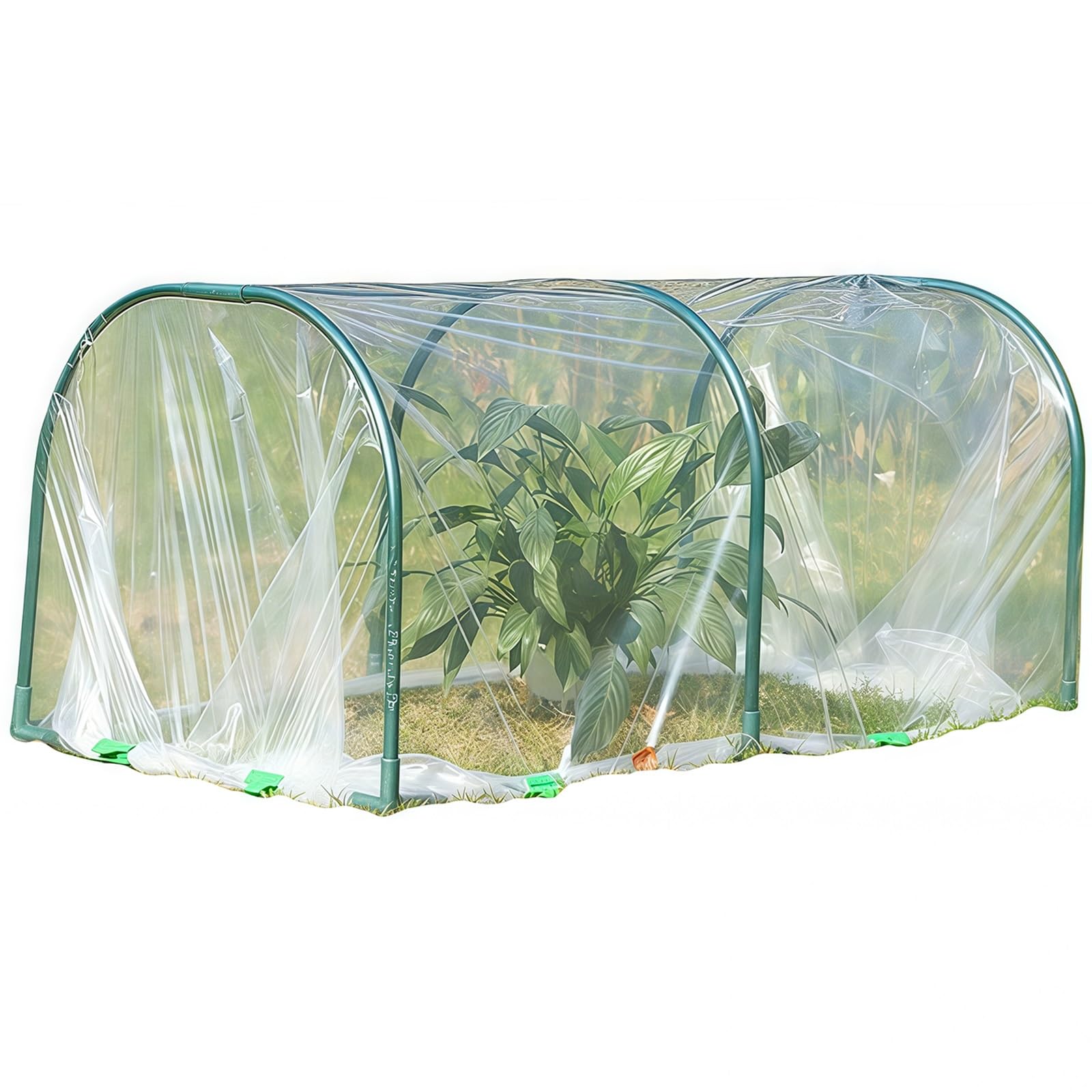 Mini véranda, Serre Tunnel, kit de Petite Serre, adapté aux Jardins, balcons, Champs de légumes(50x100x55cm)